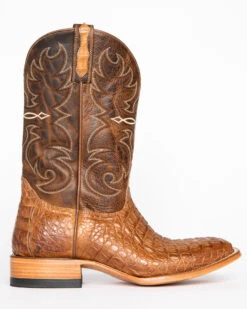 Cody James Men's Burnished Caiman Exotic Boots - Broad Square Toe -Cody James 036W27 41 RT