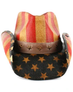 Cody James Men's Justice American Flag Drifter Straw Cowboy Hat -Cody James 099P25 PY D2
