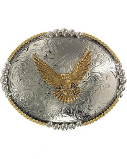 Cody James Men's Oval Eagle Belt Buckle
