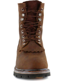 Cody James Men's 8" Waterproof Lace-Up Kiltie Work Boots - Round Toe -Cody James 2000210157 200 FT