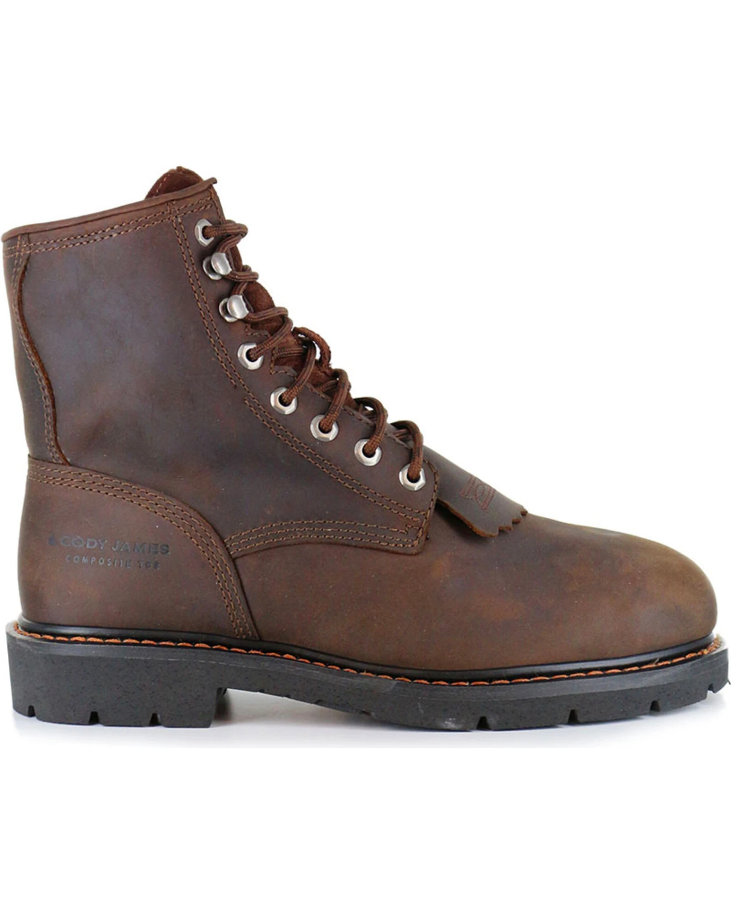Cody James Men's 8" Lace-Up Kiltie - Composite Toe 1 Cody James Men's 8" Lace-Up Kiltie - Composite Toe