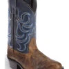 Cody James Boys' Two-Tone Embroidered Western Boots - Round Toe
