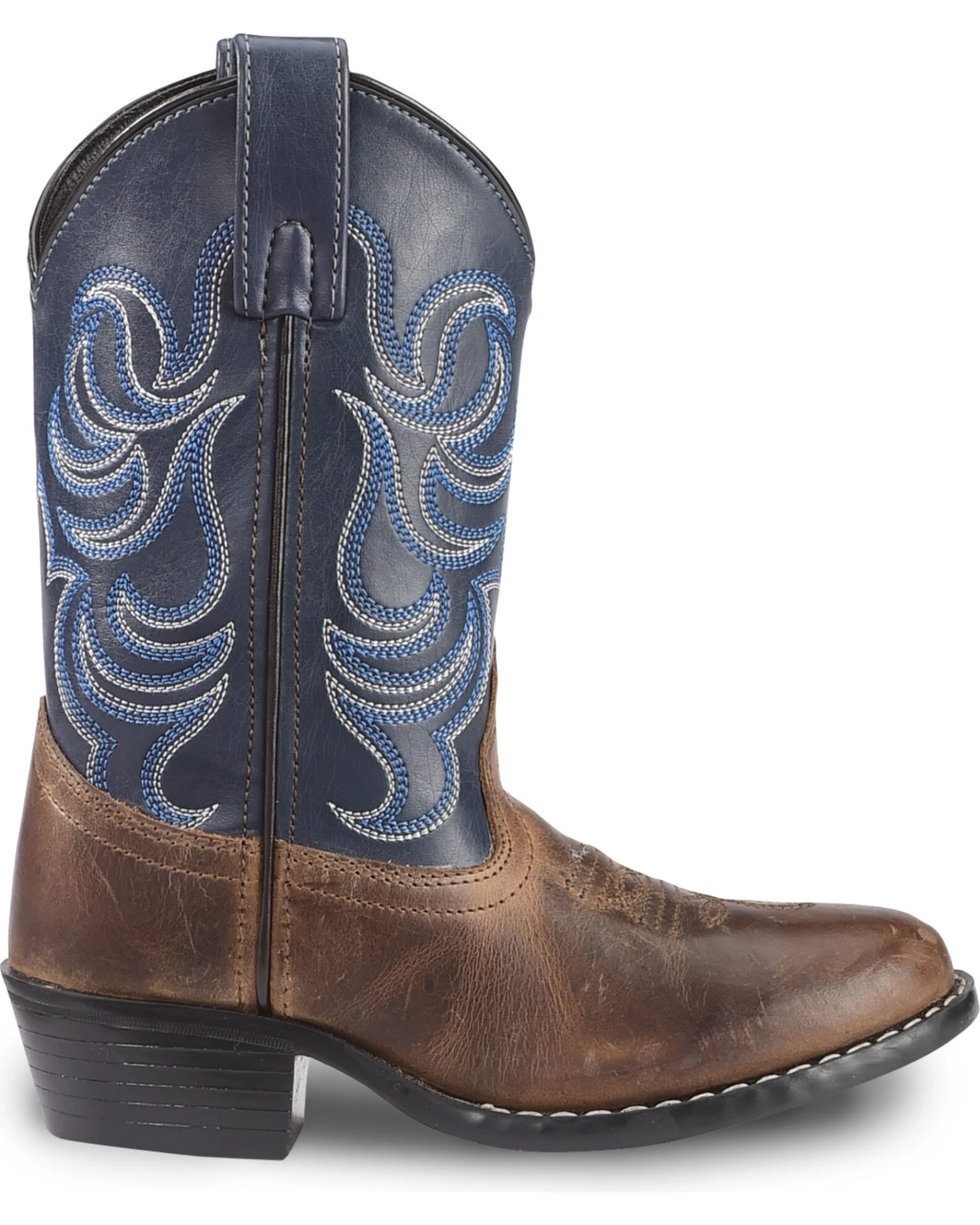 Cody James Boys' Two-Tone Embroidered Western Boots - Round Toe 2 Cody James Boys' Two-Tone Embroidered Western Boots - Round Toe - Image 2