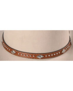 Cody James Silver Studs With Diamond Conchos Hat Band -Cody James 2000221736 280 D2