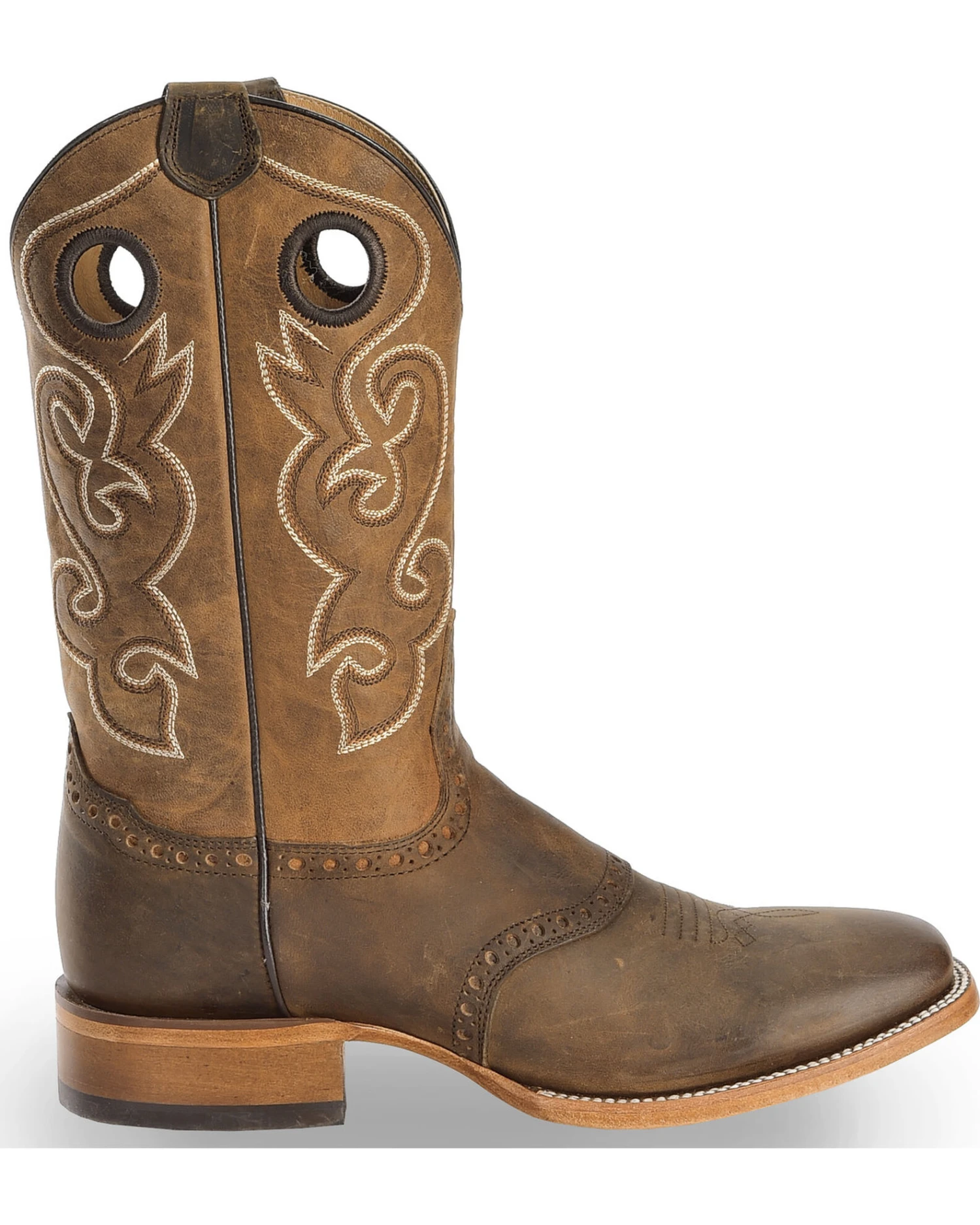 Cody James Men's Saddle Vamp Western Boots - Broad Square Toe 3 Cody James Men's Saddle Vamp Western Boots - Broad Square Toe - Image 3