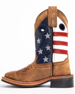 Cody James Boys' USA Flag Western Boots - Broad Square Toe -Cody James 2000253465 200 P3