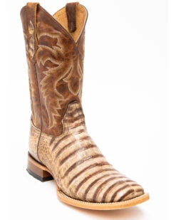 Cody James Men's Caiman Belly Western Boots - Broad Square Toe