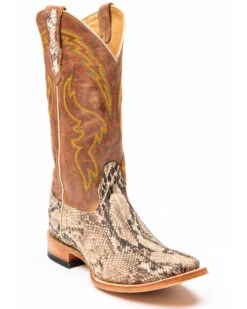 Cody James Men's Python Western Boots - Broad Square Toe