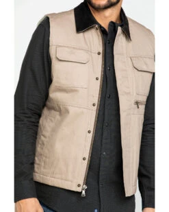 Cody James Men's Tan Ranchero Timberwolf Canvas Vest  -Cody James 2000282528 280 P5