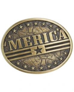 Cody James Men's 'Merica Flag Buckle