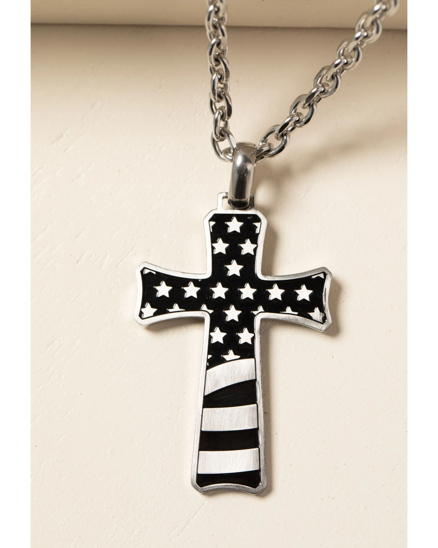 Cody James Men's Stainless Flag Cross 2 Cody James Men's Stainless Flag Cross - Image 2