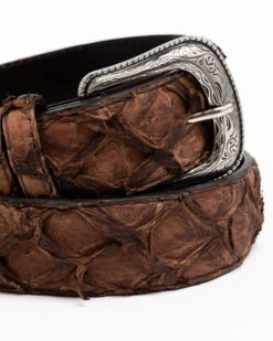 Cody James Men's Brown Pirarucu Exotic Belt -Cody James 2000291696 200 P3