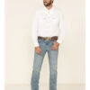 Cody James Men's Crupper Light Wash Stretch Slim Straight Jeans 