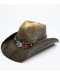 Cody James Men's Brown O John Bangor Straw Western Hat 