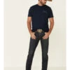 Cody James Men's Barn Sour Dark Wash Stretch Slim Straight Jeans