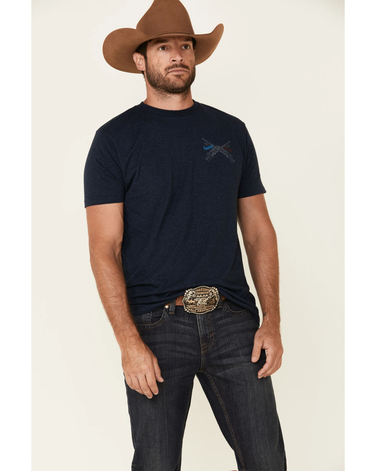 Cody James Men's Barn Sour Dark Wash Stretch Slim Straight Jeans 2 Cody James Men's Barn Sour Dark Wash Stretch Slim Straight Jeans - Image 2