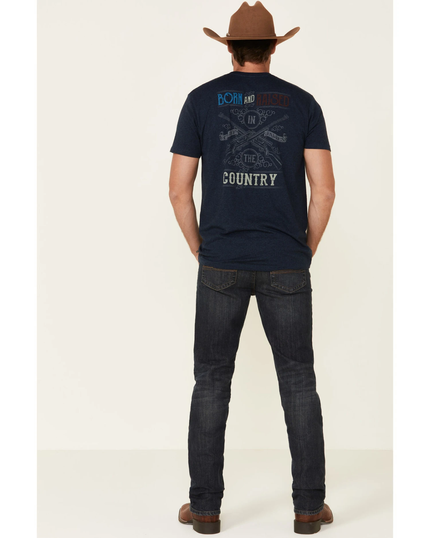 Cody James Men's Barn Sour Dark Wash Stretch Slim Straight Jeans 3 Cody James Men's Barn Sour Dark Wash Stretch Slim Straight Jeans - Image 3