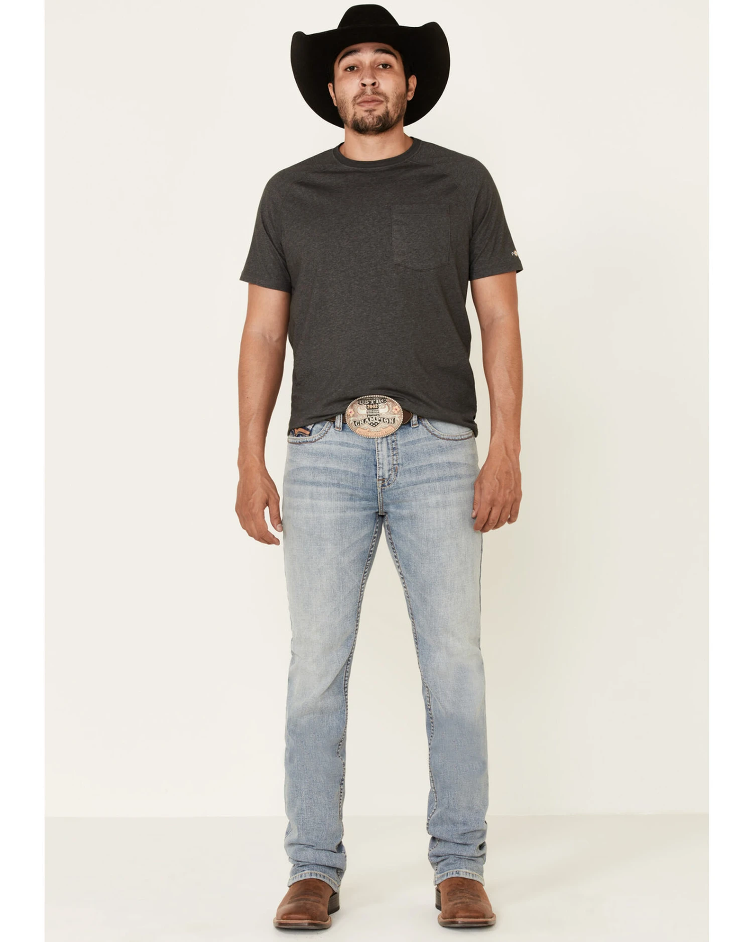 Cody James Core Men's Sawbuck Light Wash Stretch Stackable Straight Jeans 2 Cody James Core Men's Sawbuck Light Wash Stretch Stackable Straight Jeans - Image 2