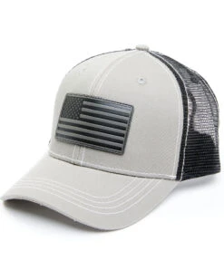 Cody James Men's Gray Flag Patch Mesh Back Ball Cap