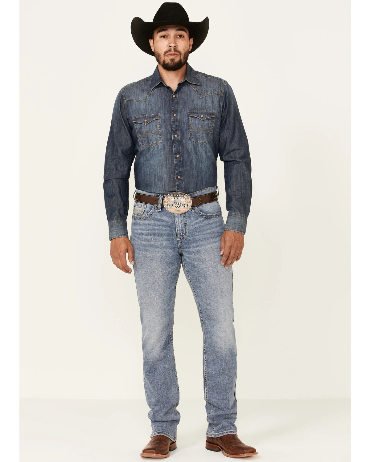 Cody James Men's Mustang Light Wash Stretch Slim Straight Jeans 1 Cody James Men's Mustang Light Wash Stretch Slim Straight Jeans