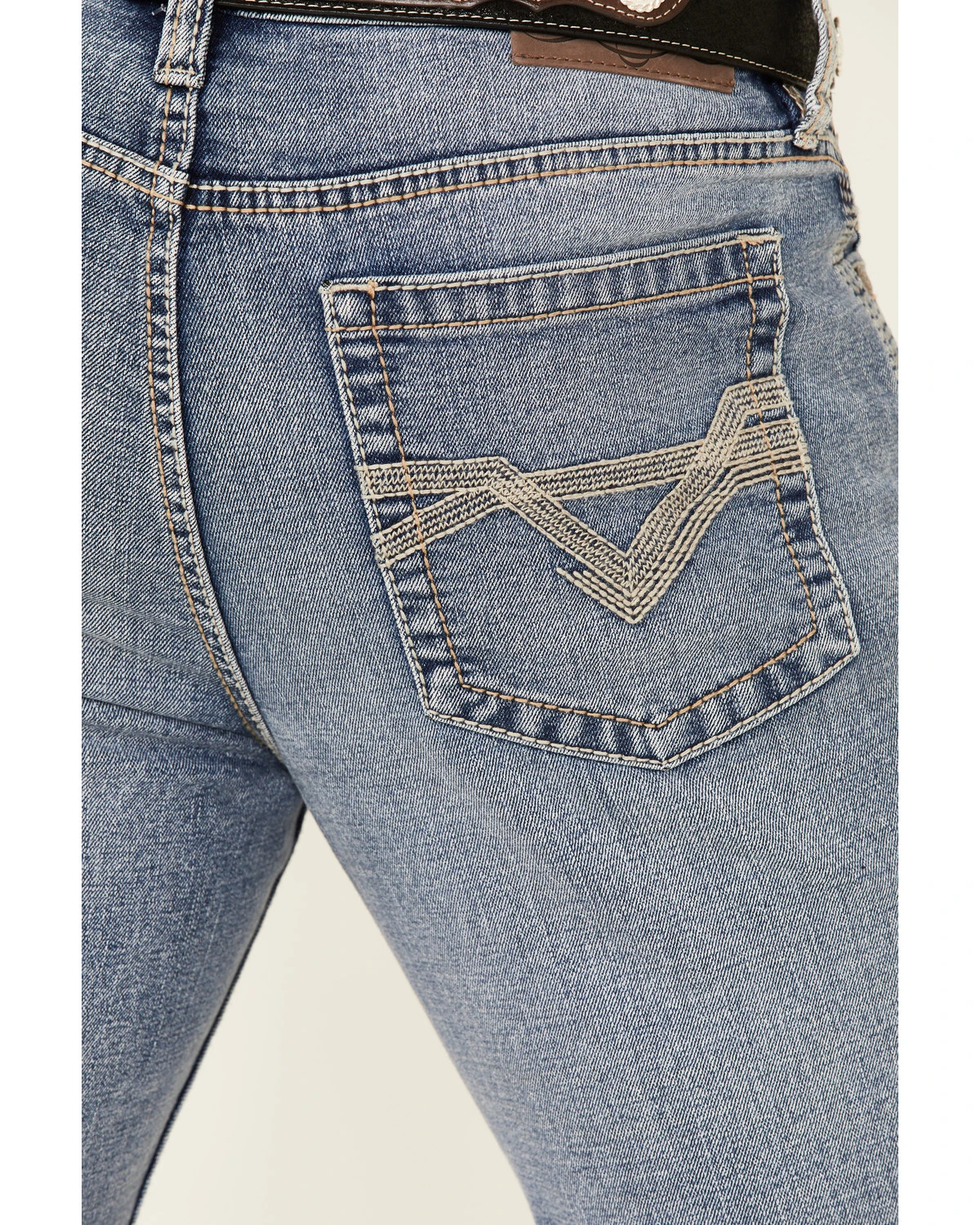 Cody James Men's Mustang Light Wash Stretch Slim Straight Jeans 4 Cody James Men's Mustang Light Wash Stretch Slim Straight Jeans - Image 4