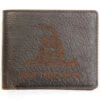 Cody James Men's Brown Don't Tread On Me Bifold Wallet
