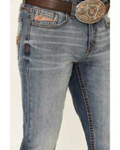 Cody James Core Men's Silver Spur Medium Wash Performance Stretch Slim Bootcut Jeans -Cody James 2000342679 400 P4