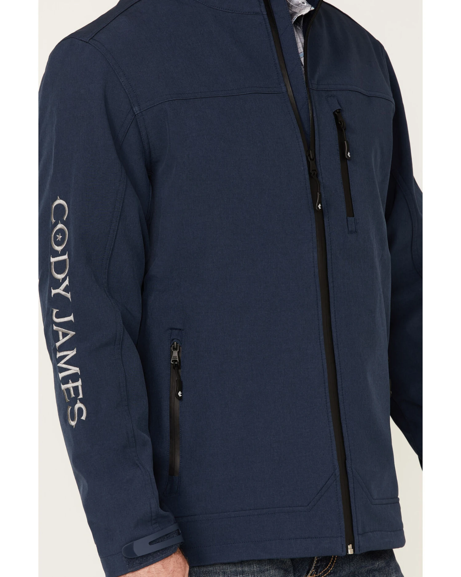 Cody James Core Men's Steamboat Logo Zip-Front Softshell Jacket 3 Cody James Core Men's Steamboat Logo Zip-Front Softshell Jacket - Image 3