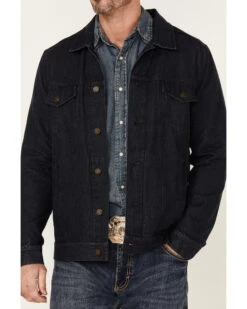 Cody James Men's Indigo Washed Button Down Unlined Denim Jacket  -Cody James 2000343285 402 P3