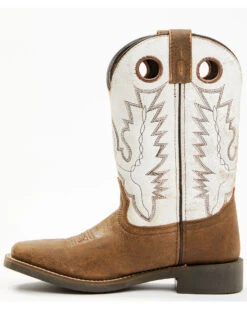 Cody James Boys' Pull On Leather Western Boots - Broad Square Toe  -Cody James 2000346554 200 P3
