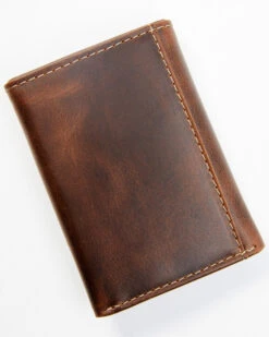 Cody James Men's Brown Tooled Trifold Leather Wallet 5 Cody James Men's Brown Tooled Trifold Leather Wallet -Cody James 2000346692 200 P3