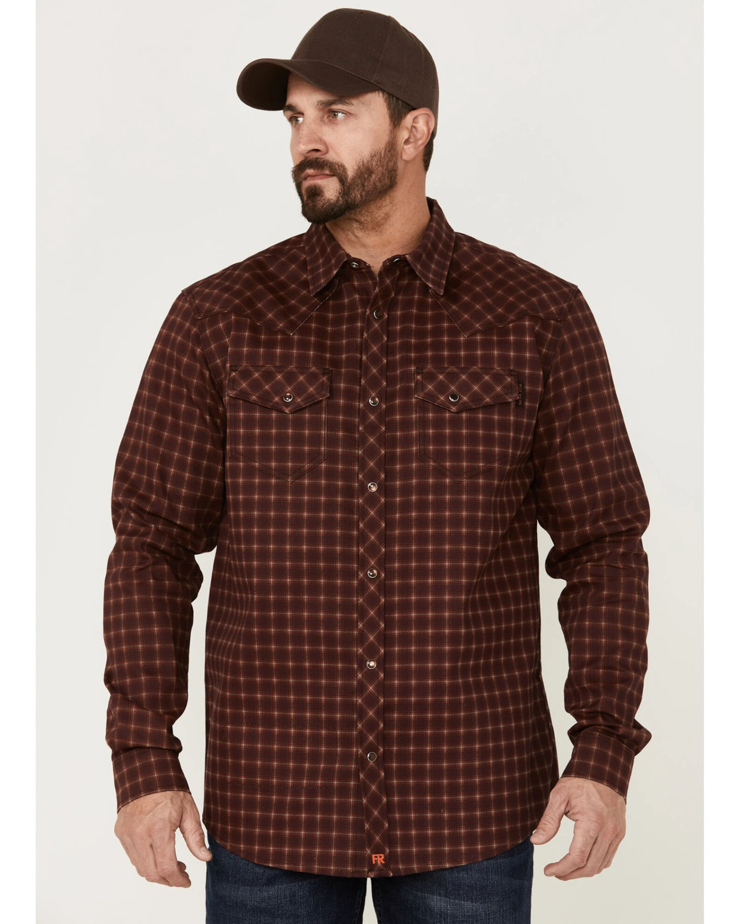 Cody James Men's FR Tartan Plaid Print Long Sleeve Snap Work Shirt 3 Cody James Men's FR Tartan Plaid Print Long Sleeve Snap Work Shirt - Image 3