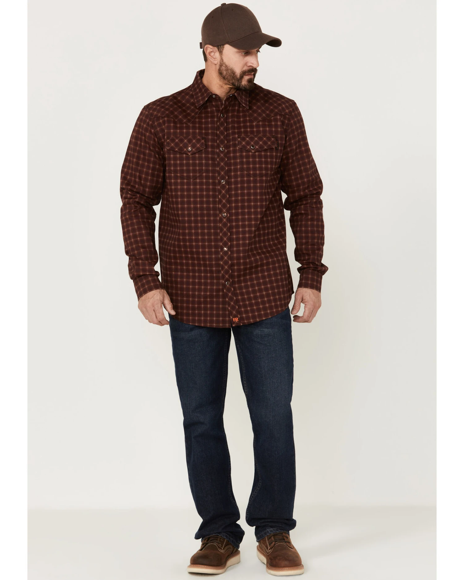 Cody James Men's FR Tartan Plaid Print Long Sleeve Snap Work Shirt 2 Cody James Men's FR Tartan Plaid Print Long Sleeve Snap Work Shirt - Image 2