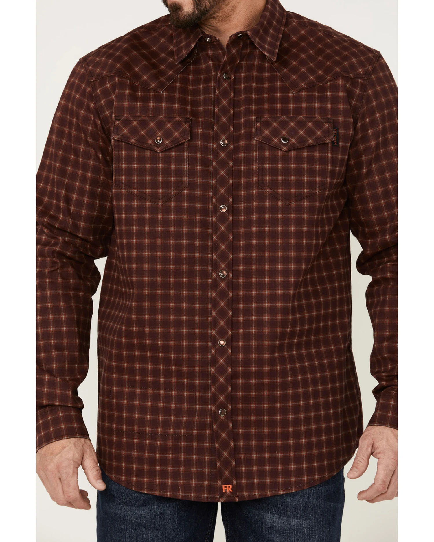 Cody James Men's FR Tartan Plaid Print Long Sleeve Snap Work Shirt 4 Cody James Men's FR Tartan Plaid Print Long Sleeve Snap Work Shirt - Image 4