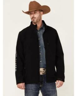 Cody James Core Men's Serape Logo Sleeve Zip-Front Steamboat Jacket 6 Cody James Core Men's Serape Logo Sleeve Zip-Front Steamboat Jacket -Cody James 2000350758 001 P1 1