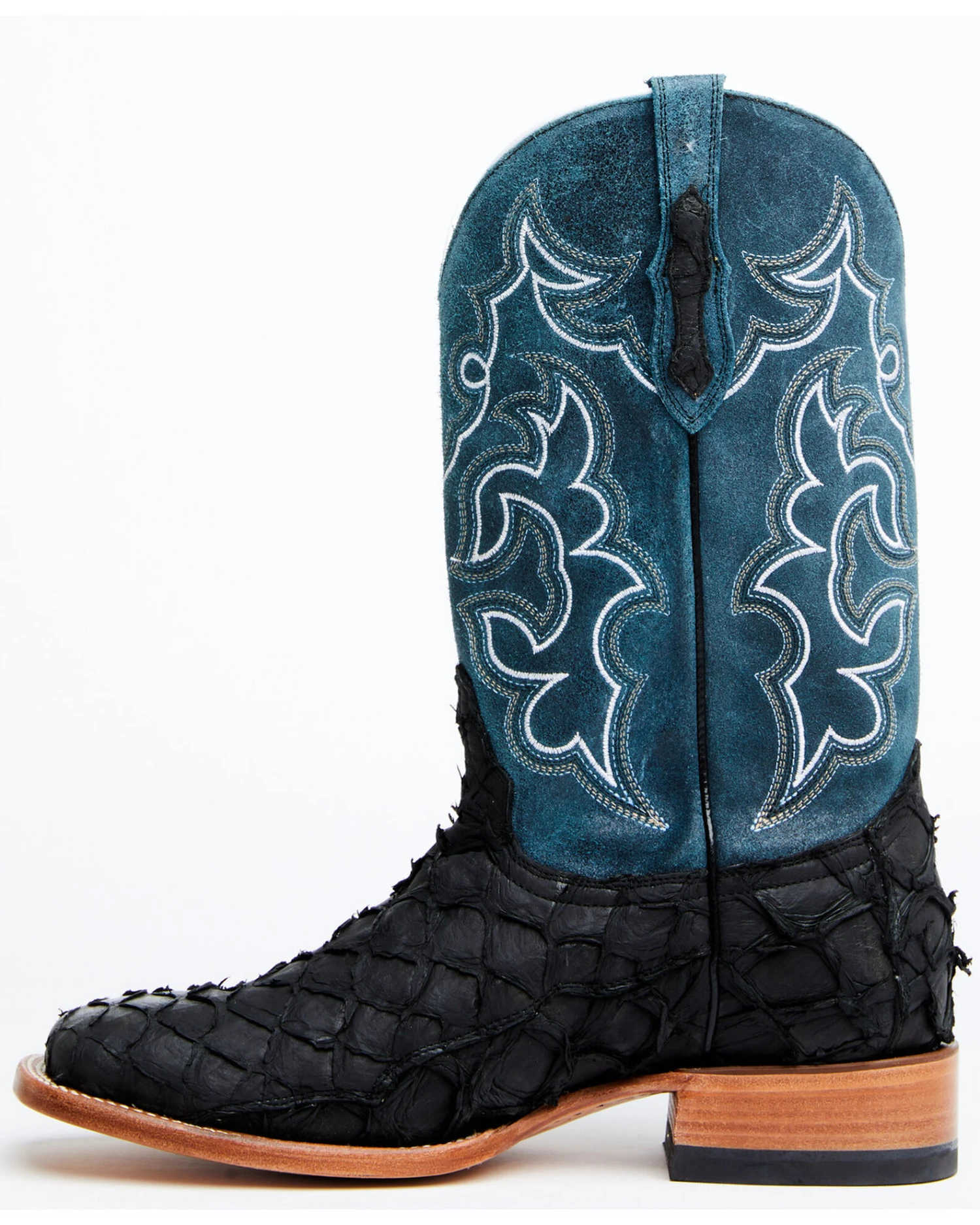 Cody James Men's Pirarucu Soul Western Exotic Boot - Broad Square Toe 6 Cody James Men's Pirarucu Soul Western Exotic Boot - Broad Square Toe - Image 6