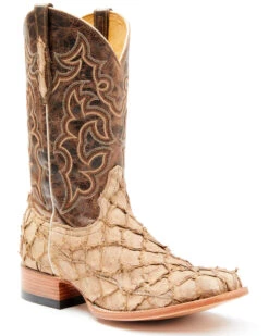 Cody James Men's Exotic Pirarucu Western Boots - Broad Square Toe -Cody James 2000351584 280 P1 1