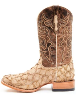 Cody James Men's Exotic Pirarucu Western Boots - Broad Square Toe -Cody James 2000351584 280 P3 1