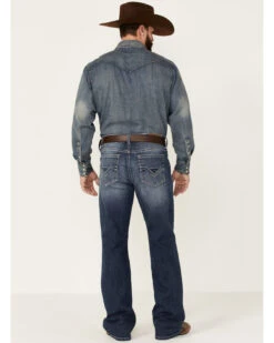 Cody James Men's Double Kicker Medium Dark Wash Stretch Relaxed Bootcut Jeans -Cody James 2000351797 400 P3 1