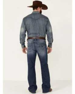 Cody James Men's Double Kicker Medium Dark Wash Stretch Relaxed Bootcut Jeans  -Cody James 2000351797 400 P3