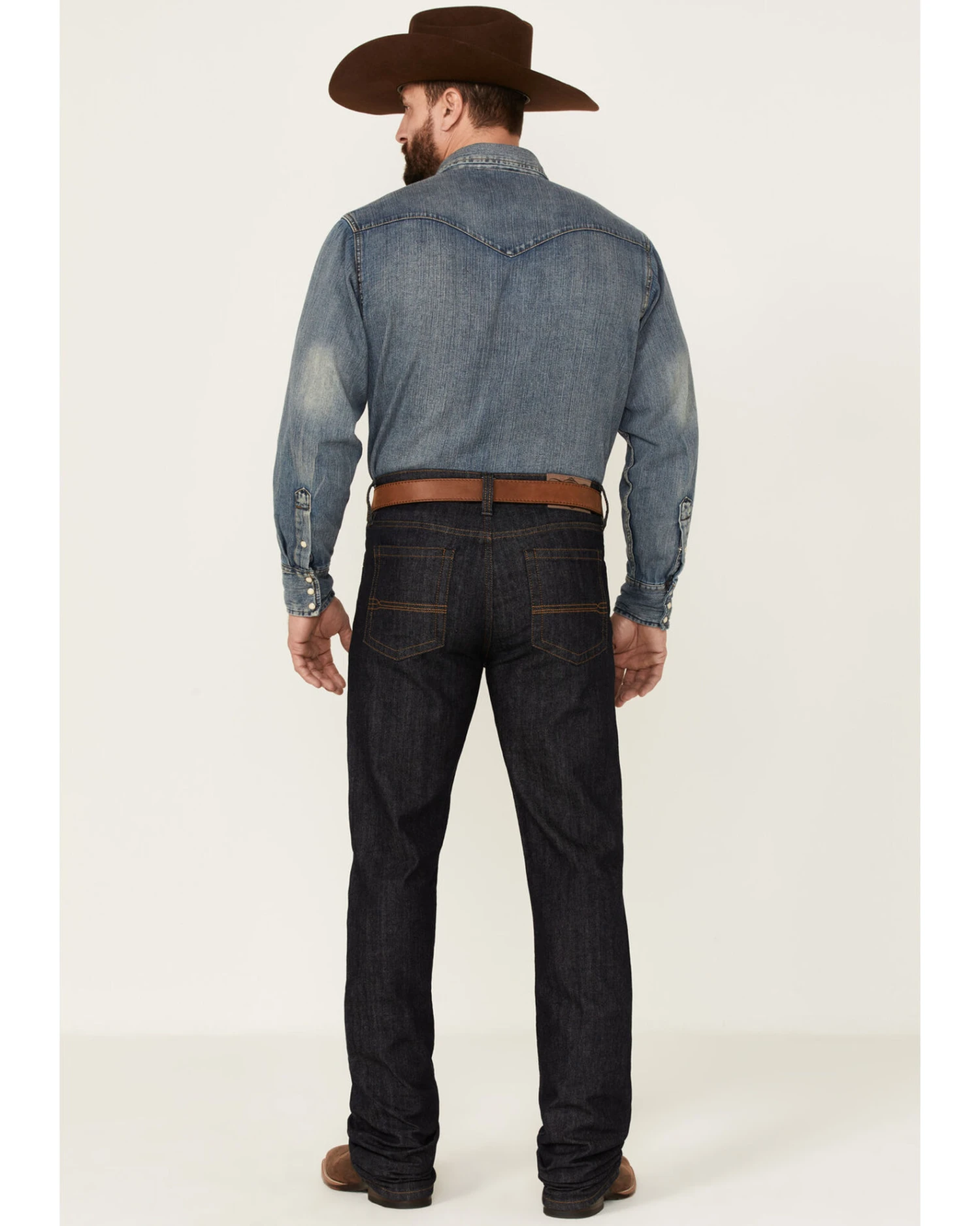 Cody James Men's Heeler Dark Wash Stretch Stackable Straight Leg Jeans 4 Cody James Men's Heeler Dark Wash Stretch Stackable Straight Leg Jeans - Image 4