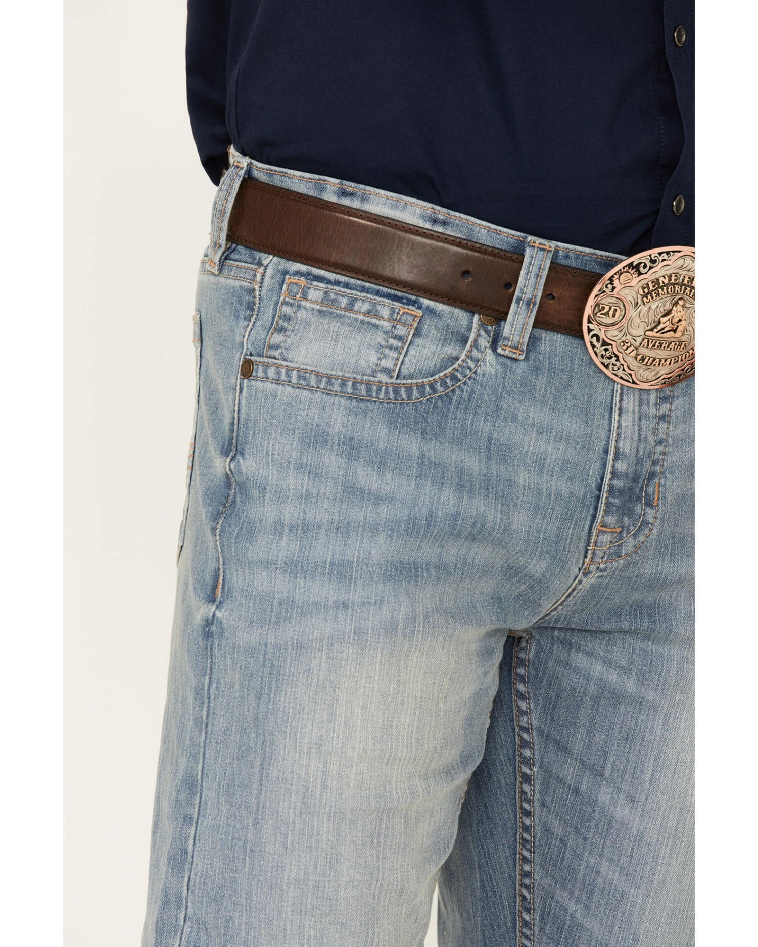 Cody James Men's Trotter Light Wash Stretch Slim Bootcut Jeans 2 Cody James Men's Trotter Light Wash Stretch Slim Bootcut Jeans - Image 2