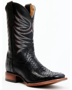 Cody James Men's Matte Python Exotic Western Boots - Broad Square Toe -Cody James 2000356759 001 P1 1