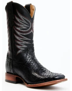 Cody James Men's Matte Python Exotic Western Boots - Broad Square Toe 