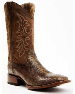 Cody James Men's Cobra Brown Exotic Western Boots - Broad Square ToeÂ
