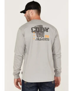 Cody James Men's FR Desperado Skull Graphic Long Sleeve Work T-Shirt -Cody James 2000357979 020 P4