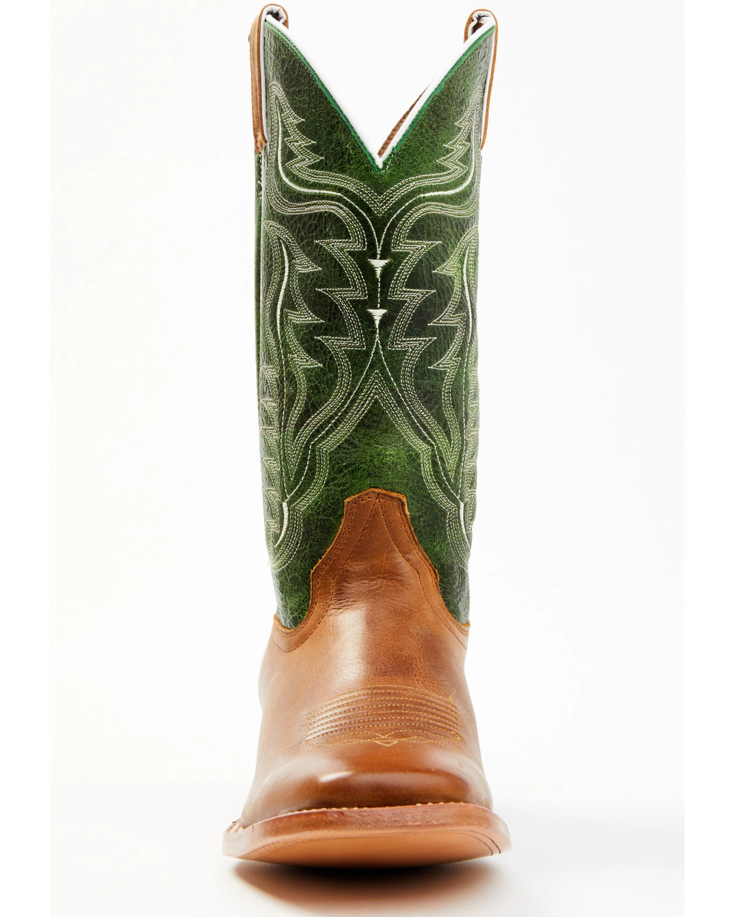 Cody James Men's Peridot Green Leather Western Boots - Broad Square Toe 1 Cody James Men's Peridot Green Leather Western Boots - Broad Square Toe
