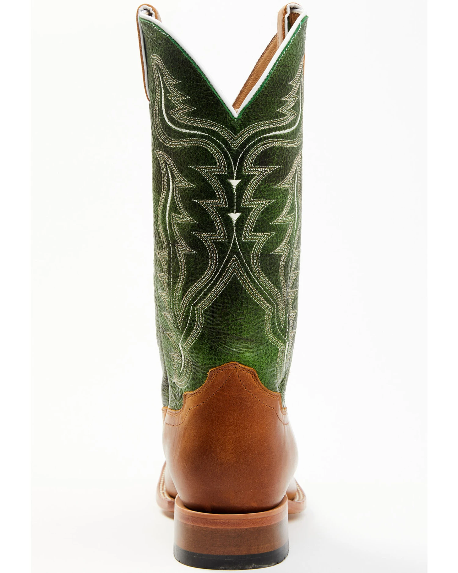 Cody James Men's Peridot Green Leather Western Boots - Broad Square Toe 7 Cody James Men's Peridot Green Leather Western Boots - Broad Square Toe - Image 7