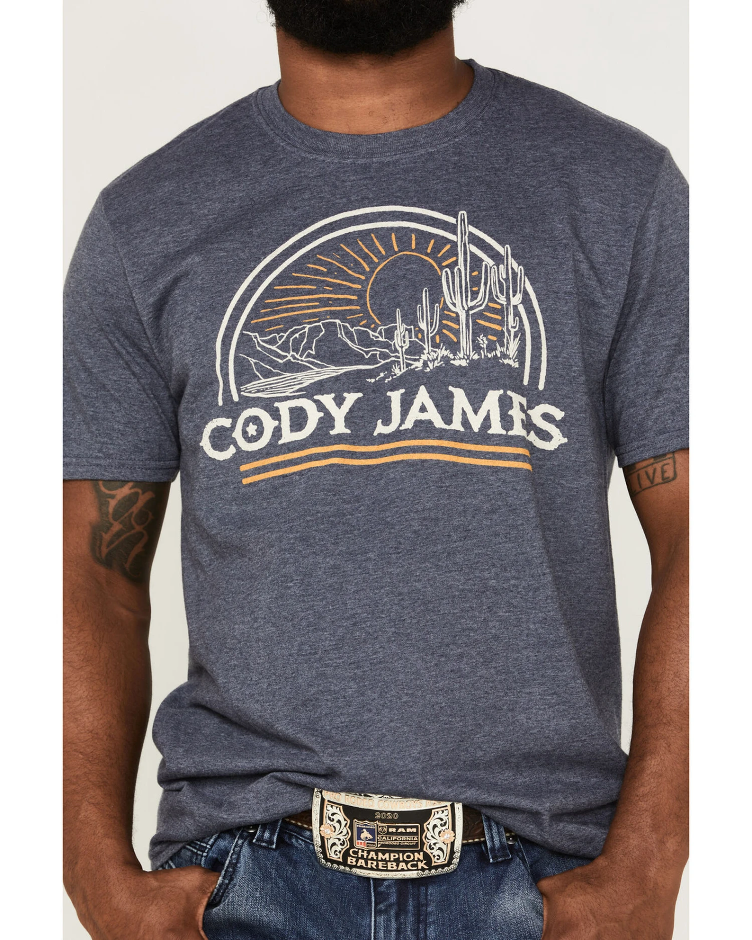 Cody James Men's Desert Scene Graphic T-Shirt 3 Cody James Men's Desert Scene Graphic T-Shirt - Image 3