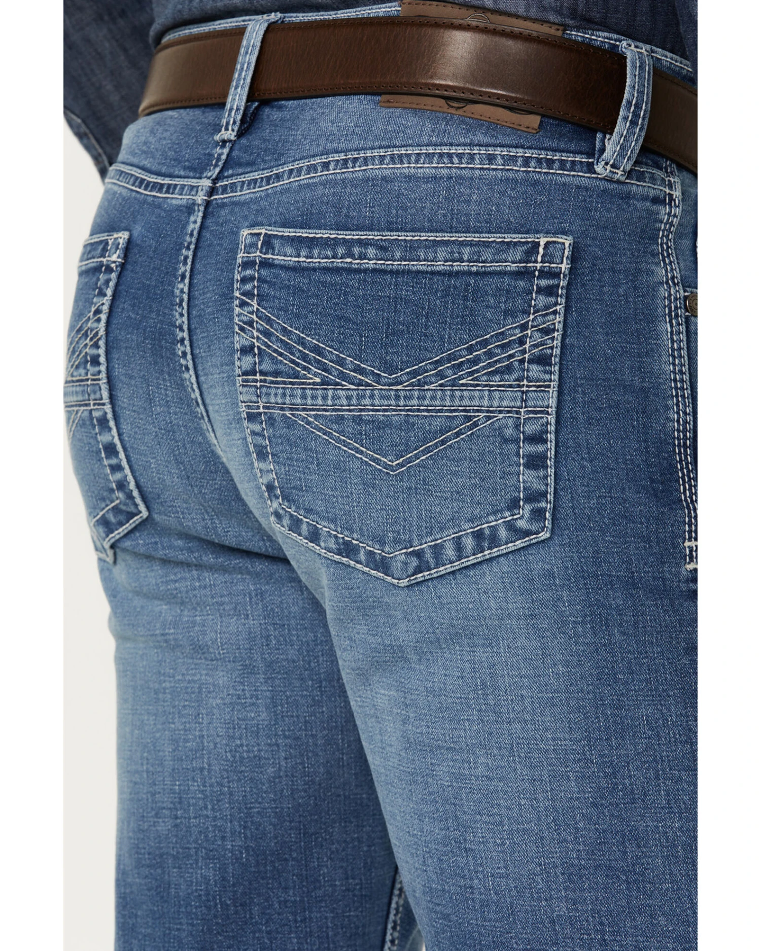 Cody James Men's Silverton Light Wash Stretch Relaxed Bootcut Jeans 4 Cody James Men's Silverton Light Wash Stretch Relaxed Bootcut Jeans - Image 4